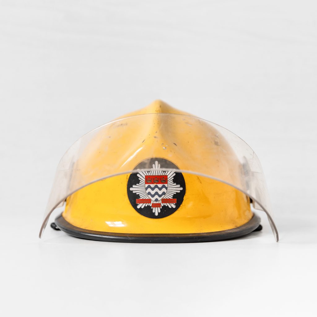 Vintage fireman hat prop